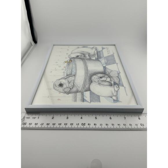 Susan B. Rupp "Hare Spray" 1992 Bunny Bath Print #912/950 Signed 8" x 10" - Picture 7 of 7